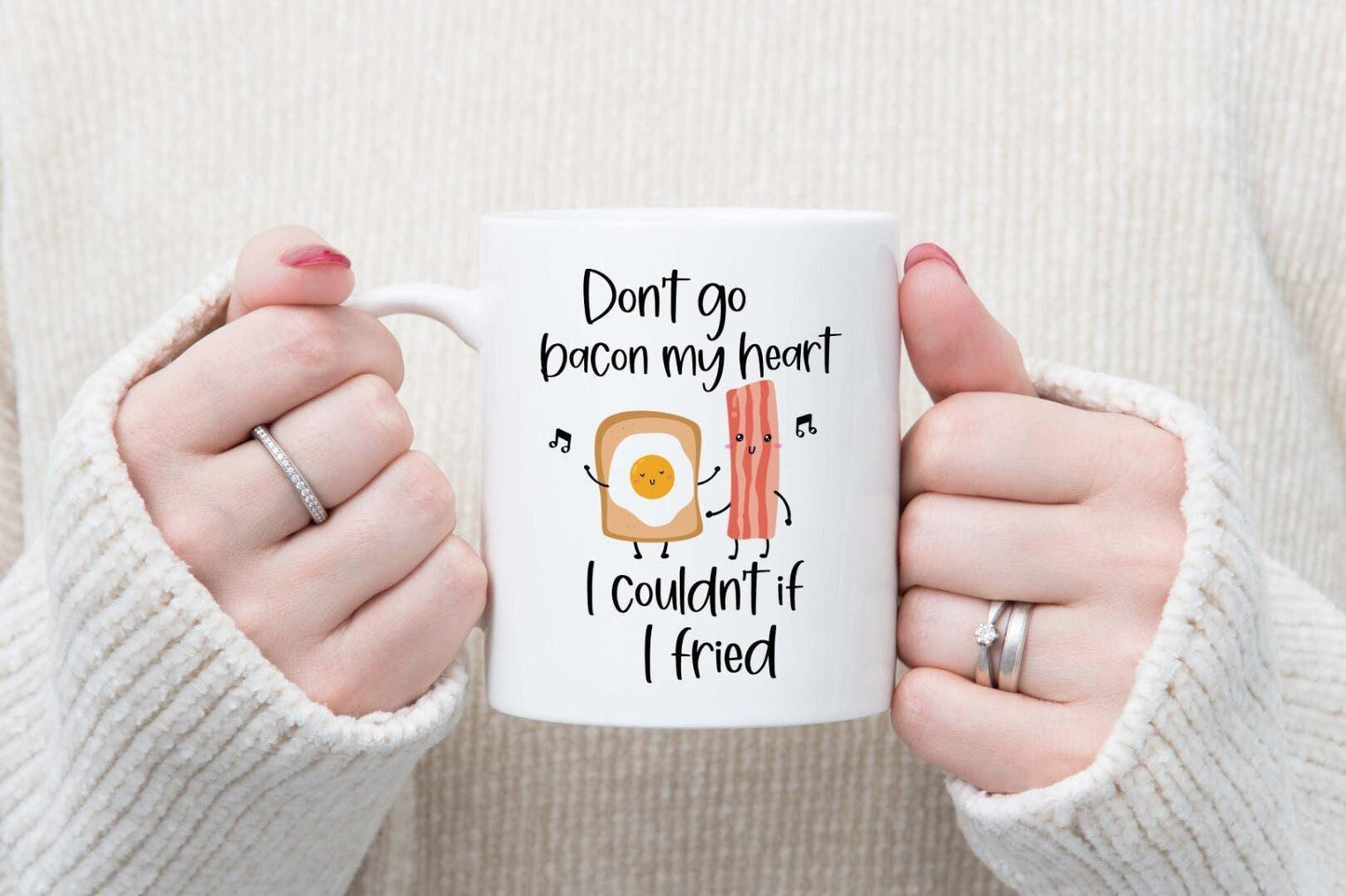 Funny Bacon and Eggs Mug Gift Set - Valentines Day Gift