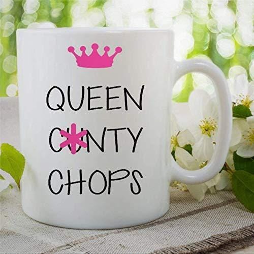Queen Chops Funny Coffee Mug: Rude Humor Gift