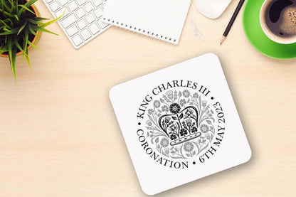 Kings Charles III Coronation Mug & Coaster Royal Crown Souvenir Memorabilia Gift