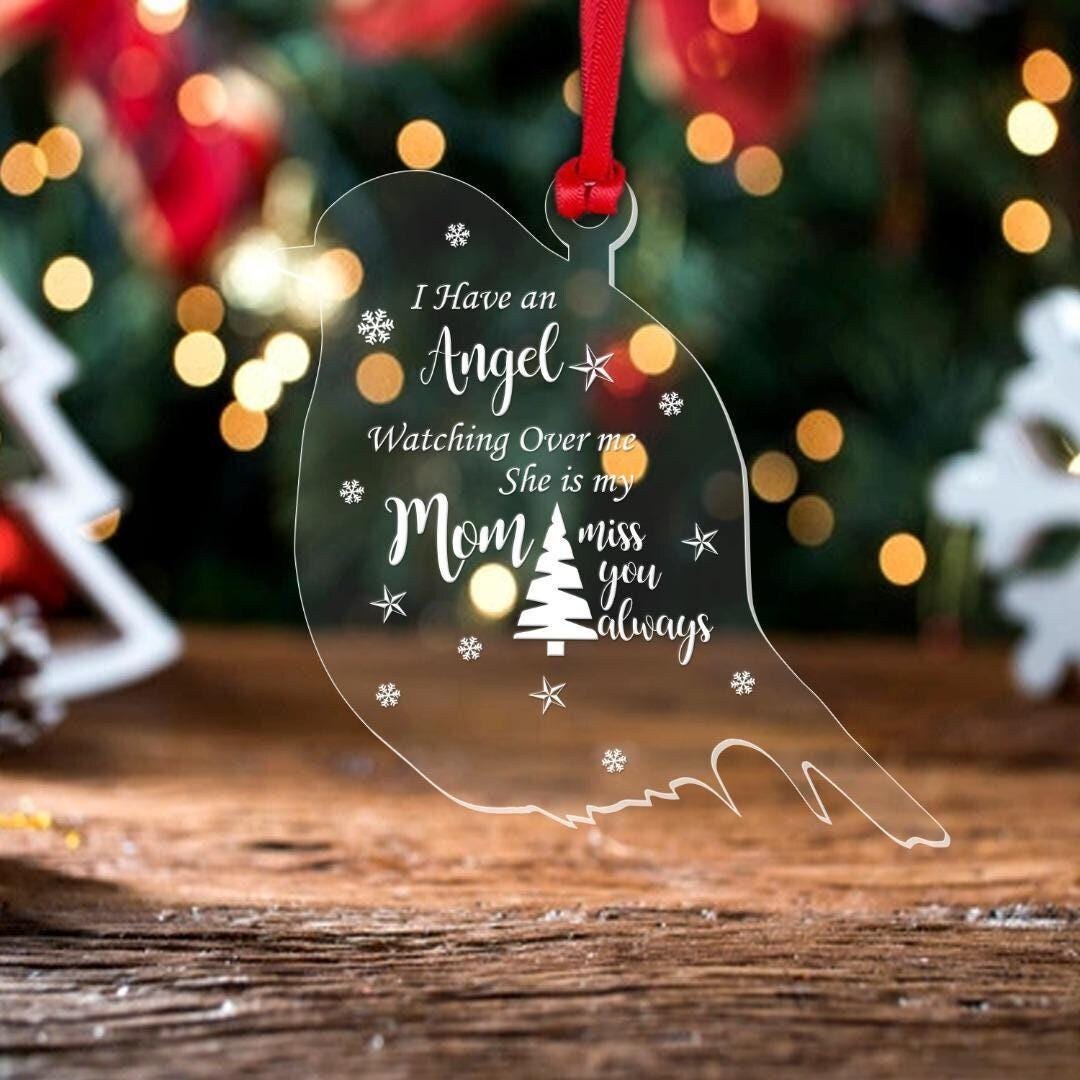 Personalised Mum Memorial Christmas Bauble Tree Hangingxmasbauble