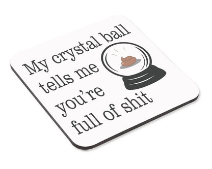 Crystal Ball Mug & Coaster Set Mystic Funny Sarcastic Spiritual Birthday Gift