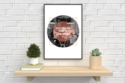 Keep Calm Nice Week Sawada Coffee Motivational Positive Quote Poster Wall