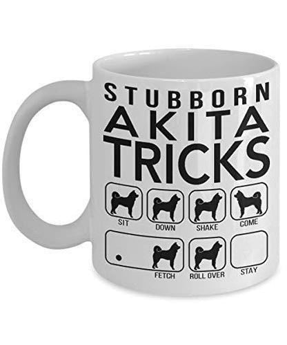 Stubborn Akita Tricks Mug: Funny Japanese Dog Lover Gift