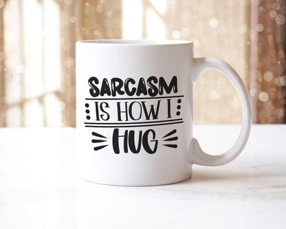Sarcasm Is How I Hug Mug & Coaster Set: Funny Office Gift