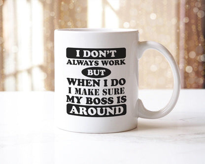 Funny Coffee Mug & Coaster Set - Office Workspace Gift