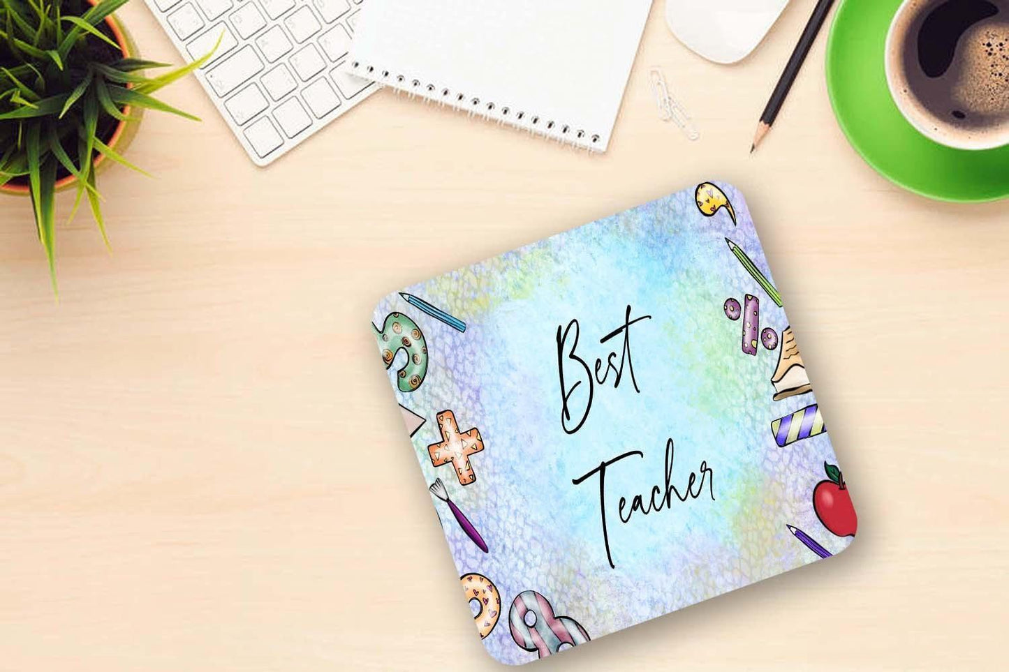 Best Teacher Mug And Coaster Gift Set School Leavers Gift Thank You Teacher Gift