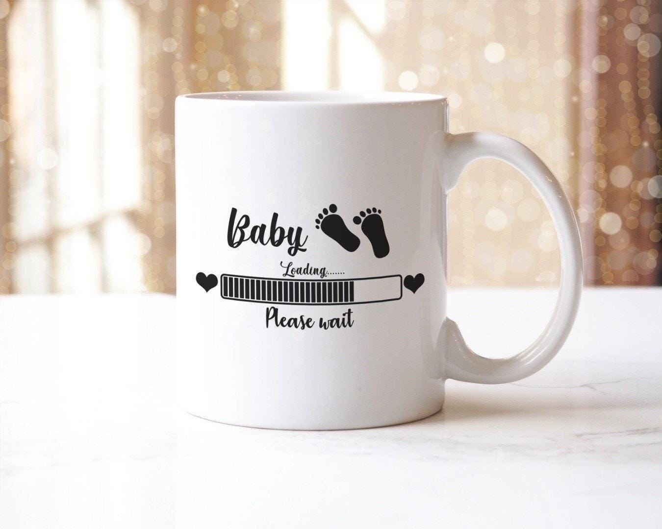Baby Loading Please Wait - Ceramic Novelty Mug & Coaster Coffee Tea Cup Gift For Her