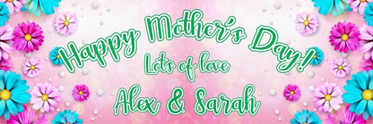 2 Personalised Lots Of Love Mother's Day Celebration Banners Decoration Posters