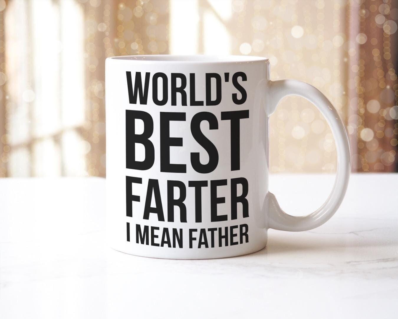 Worlds Best Farter Mug & Coaster Set Funny Dad Birthday Fathers Day Coffee Gift