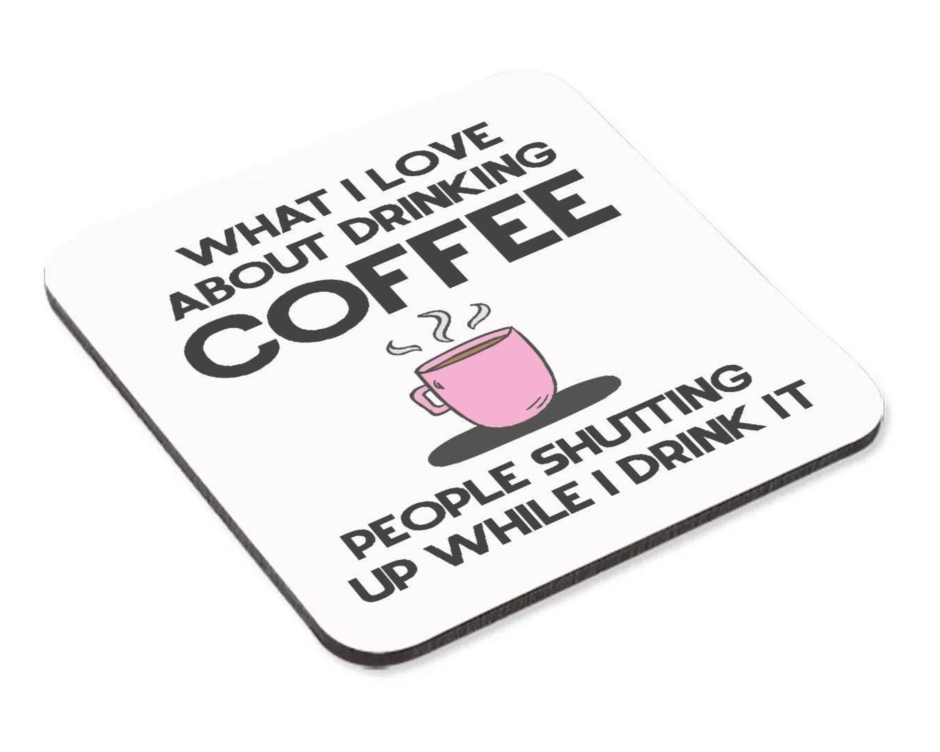 What I Love About Coffee Mug & Coaster Set Christmas Boyfriend Birthday Tea Gift