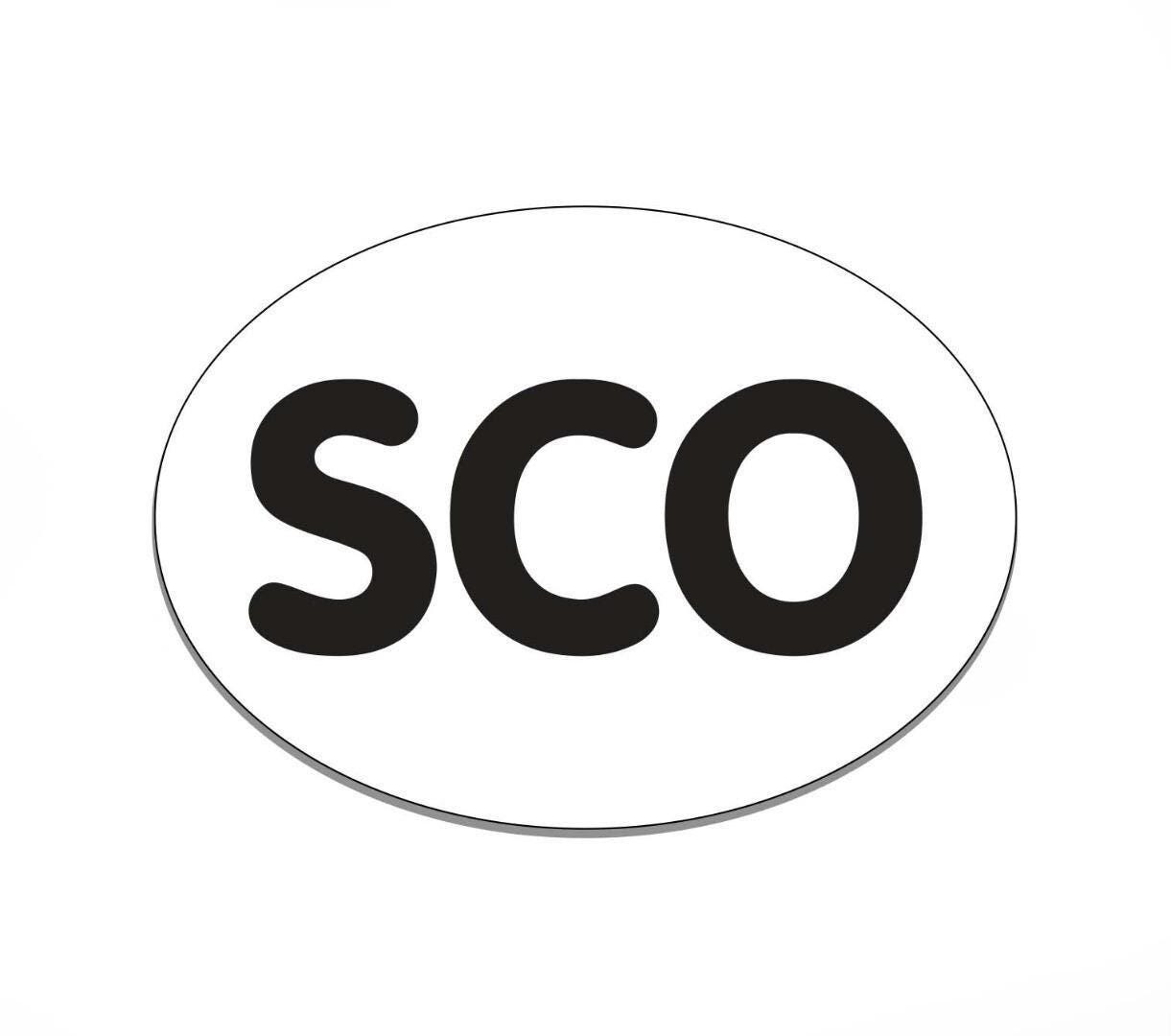 4 Pack Scottish Flag Oval Vinyl Car Stickers