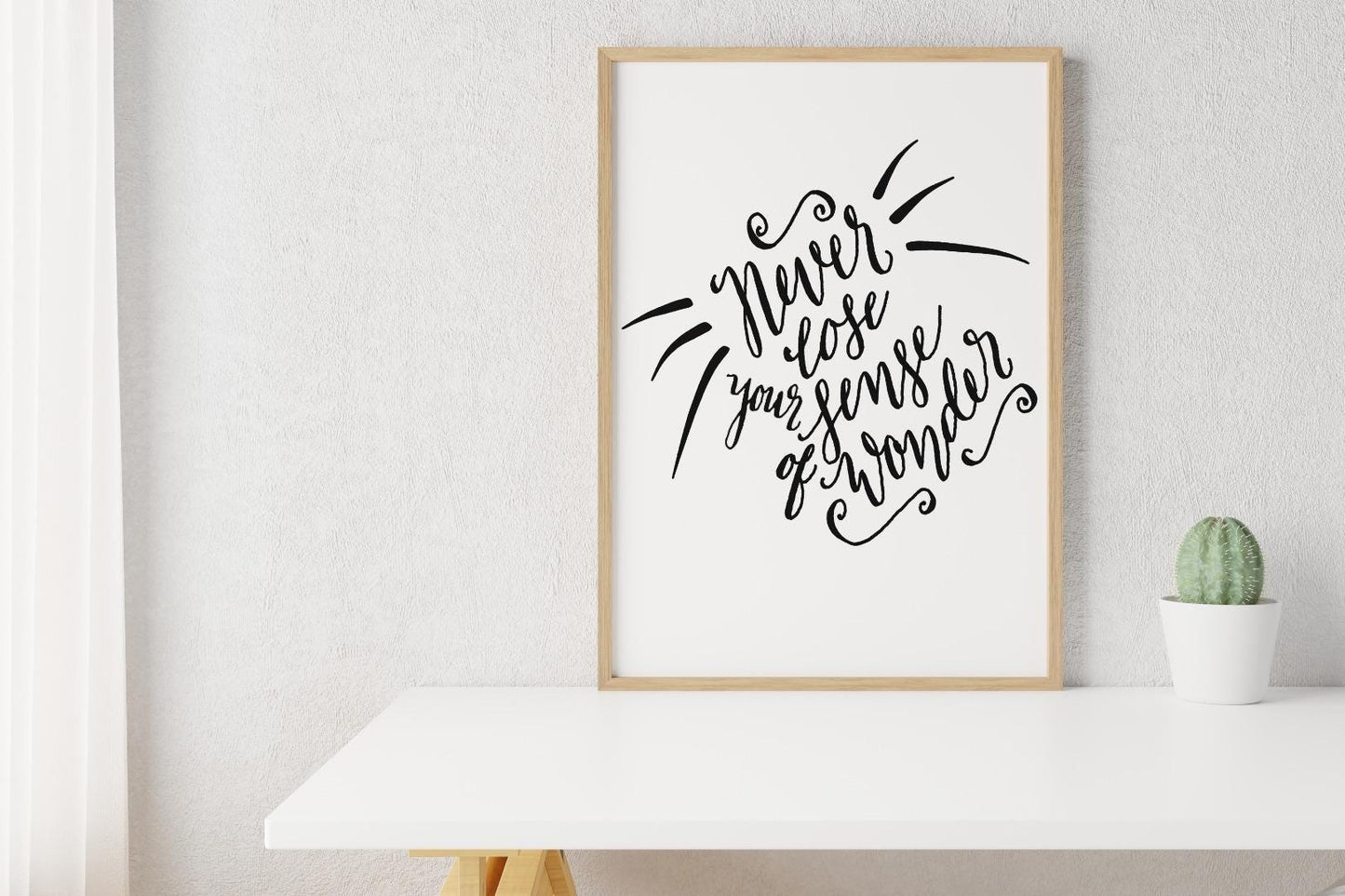 Never Lose Your Sense Inspirational Positive Quote Picture Poster Print Wall