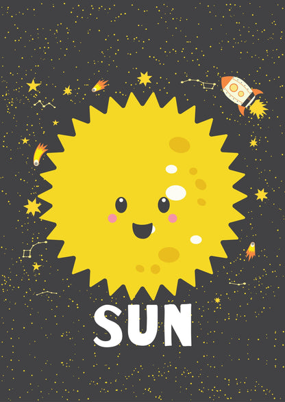 Solar System Sun Earth Planets Home Schooling Learning Educational Posters