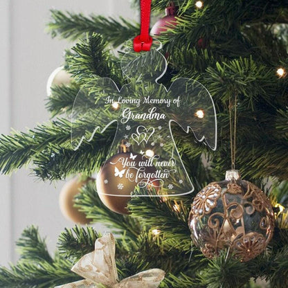 Personalised Name Memorial Christmas Bauble Xmas Tree Ornament Remembrance Gift