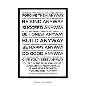 Forgive Succeed Build Wall Poster Motivational Inspirational Quote Home Decor
