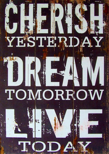 Cherish Dream Live Motivation Art Giant Poster - A5 A4 A3 A2 A1 A0 Sizes