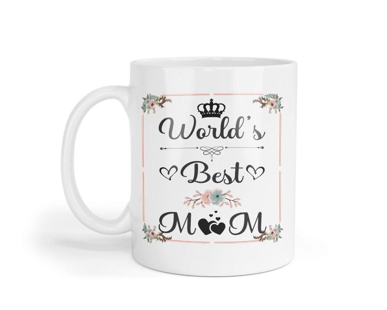 Worlds Best Mum Sweet Coffee Mug Mothers Day Mums Birthday Tea Cup & Coaster