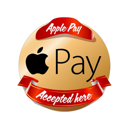 Apple Pay Accepted Here Window Cafe Shop Restaurant Sticker Sign Pos Decal