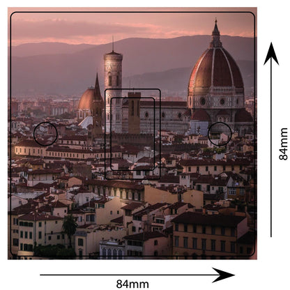 Florence Sunset City Italy Light Switch Sticker Cover Vinyl Skin Wall Decal