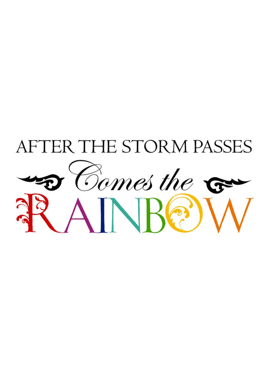 After The Storm Passes Motivational Positive Thought Quote Art Poster Print Wall