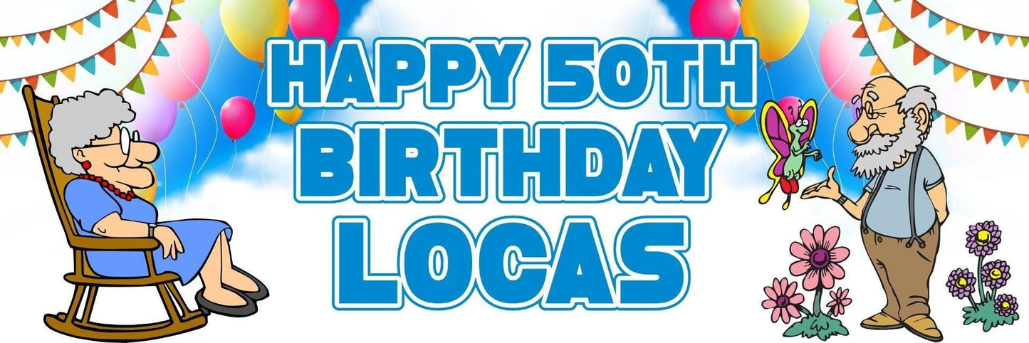 2 Personalised Retirement Birthday Party Celebration Banners Decoration Posters