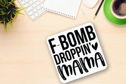 F Bomb Mom Coffee Mug & Coaster Set - Funny Mama Gift