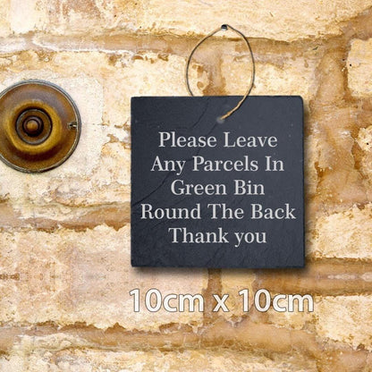 Personalised Slate Plaque Home Door Gate Sign Laser Engraved Stone Wall Art Gift