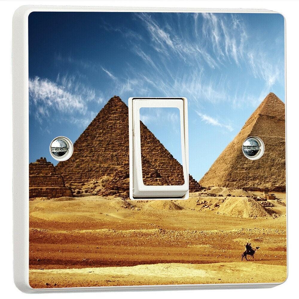 Pyramids Egypt 3d Decor Light Switch Sticker Cover Vinyl Skin Wall Decal Decor