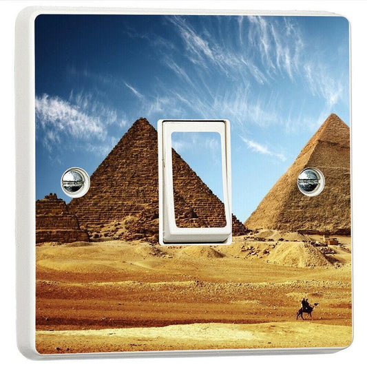 Pyramids Egypt 3d Decor Light Switch Sticker Cover Vinyl Skin Wall Decal Decor