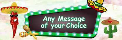 Personalised Cinco De Mayo Banners: Custom Message Party Decorations (Set of 2)