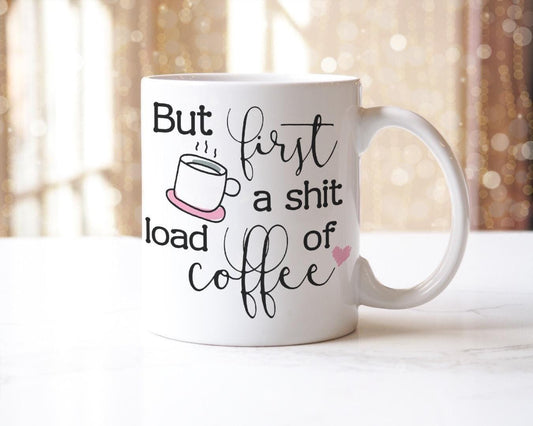 Funny Coffee Mug & Coaster Set: Novelty Gift for Friends