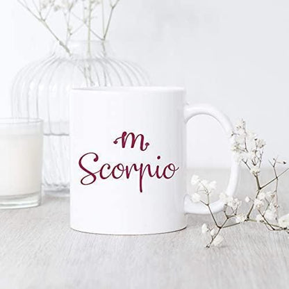 Scorpio Zodiac Mug: Elegant Coffee Tea Cup, UK Made