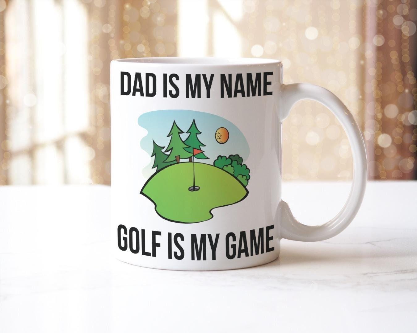 Dad Is My Name Mug & Coaster Set Daddy Granddad Birthday Fathers Day Tea Gift