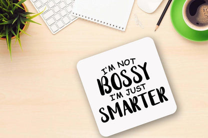 Im Not Bossy Im Just Smarter Novelty Mug & Coaster Tea Cup Coffee Mug Office Manager Gift