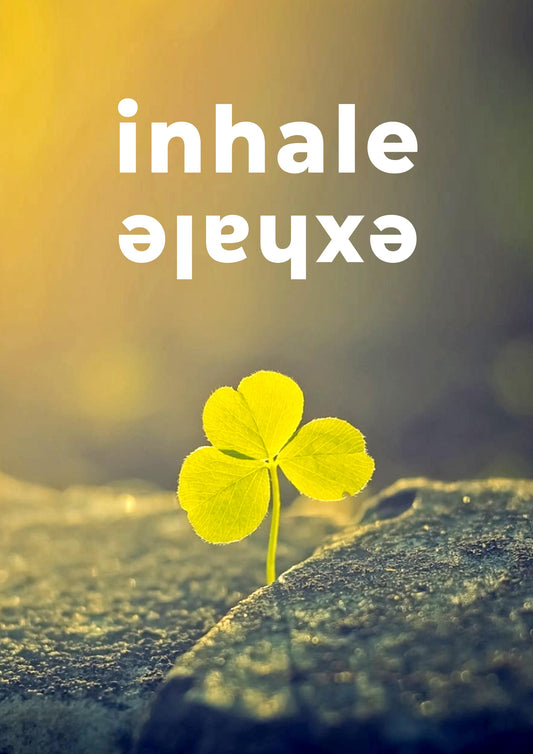 Inhale Exhale Wall Poster Inspirational Relaxation Yoga Quote Print Home Decor