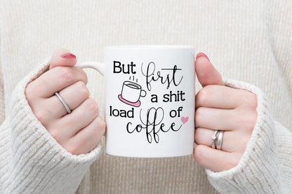 Funny Coffee Mug & Coaster Set: Novelty Gift for Friends
