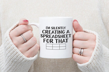 Funny Accountant Mug & Coaster Set: Spreadsheet Joke Gift