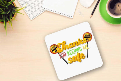 Lollypop Lady Mug And Coaster Gift Set Thanks Keeping Me Safe Coffee Tea Gift