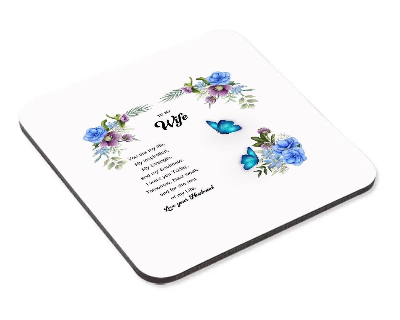 To My Wife Mug & Coaster Set: Romantic Gift From Husband