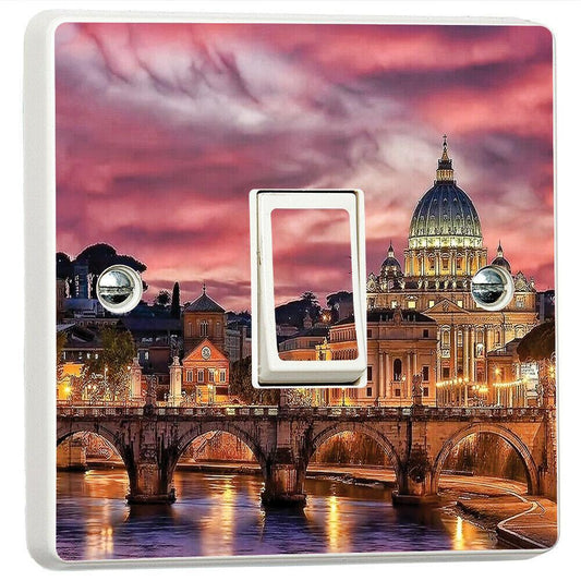 St Peters Basilica 3d Light Switch Sticker Cover Vinyl Skin Wall Decal Decor