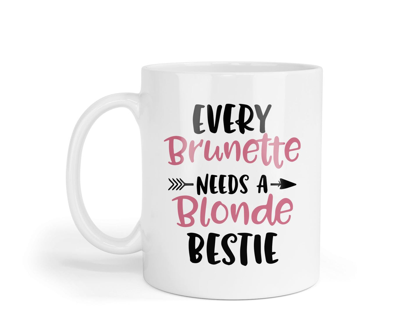 Brunette Blonde Bestie Mug: Friendship Gift - UK Made