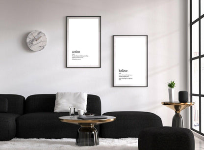 Alphabet Collection A-z Words With Definition Wall Decor Art Poster Print