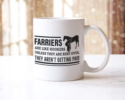 Farrier Joke Coffee Mug: Hilarious Gift for Farriers