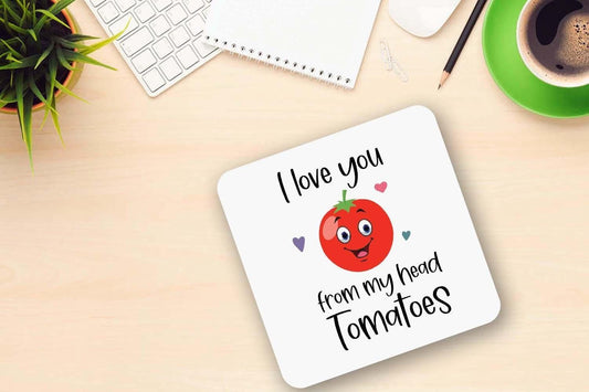 I Love You From My Head Tomatoes Mug And Coaster Gift Set Cute Coffee Cup Gifts