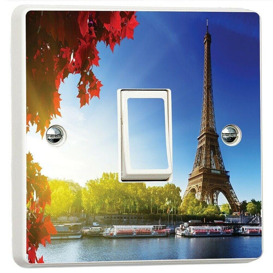 Eiffel Tower Paris Light Switch Sticker Cover Vinyl Skin Wall Decal Decor