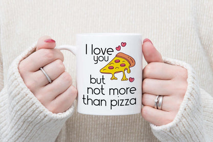 Pizza Lovers Novelty Mug & Coaster Gift Set Funny Birthday Office Joke Coffee Tea Mug