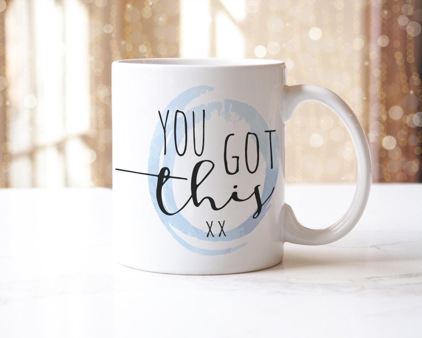 You Got This Mug & Coaster Set Funny Coworker Christmas Birthday Coffee Tea Gift