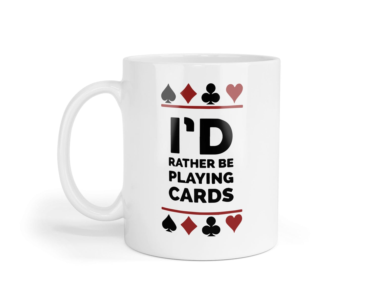 Playing Cards Mug: Humorous Gift for Poker, Bridge Players