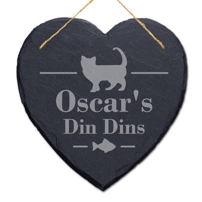 Personalised Engraved Slate Cat Food Mat: Pet Placemat Tray