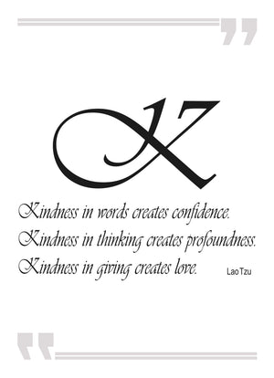 Kindness In Words Motivational Inspirational Positive Quote Poster Print Wall